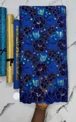 Velvet Sequins Lace Fabric - 5 Yards - 2