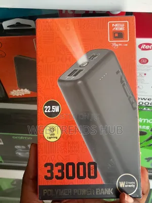 Sabon Age 33000mAh Turbo Ultra 3 Power Bank Mai Caji Mai Sauri