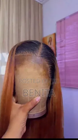 14 Inches Bone Straight Wig - Ginger