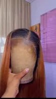 14 Inches Bone Straight Wig - Ginger - 1