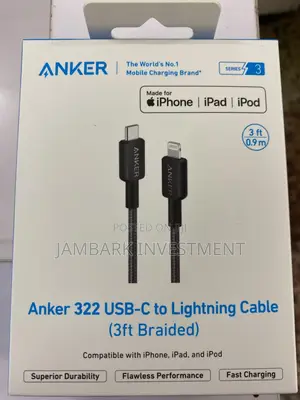 Anker 322 USB-C zu Lightning Cable (1m, Baki)