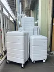 Quality Rubber Luggage Box Set - Lilac - 2