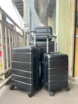 Quality Rubber Luggage Box Set - Lilac - 3