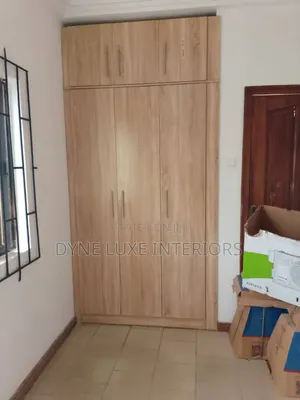 Modern 4x8 Wooden Wardrobe with Drawers