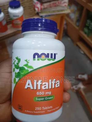 NOW Alfalfa 650mg - Karin Lafiya Mai Kyau