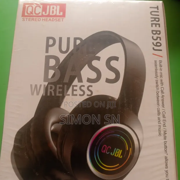 JBL B59J Over-Ear Wireless Headphones - Black - 1