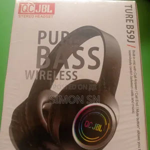 JBL B59J Over-Ear Wireless Headphones - Black