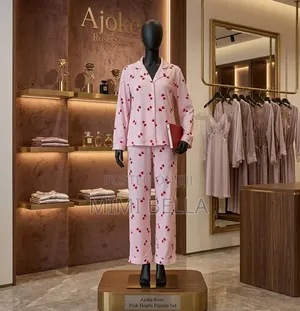 Sweetheart Cotton Pyjama Set - Pink