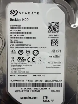Seagate 2TB HDD Hard Drive