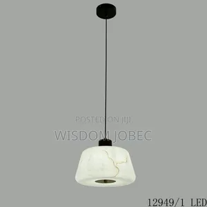 Alabaster Pendant Lamp with Natural Stone Shade