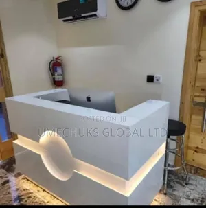 Sabon Royal 1.6m Luxury Reception Desk Mai Haske