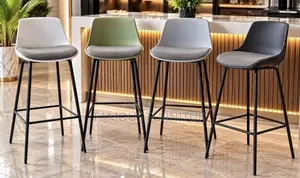 Modern Nordic-Style Padded Bar Stools