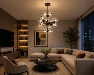 Nordic Branch Sputnik Molecular Glass Ball Chandelier
