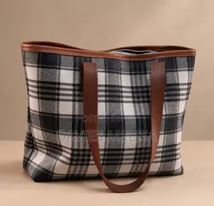Quality Brown Faux Leather Tote Bag