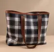 Babban Jaka Mai Launi Brown na Faux Leather - 1