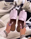 Zara Pin Derar Flat Mules - 1
