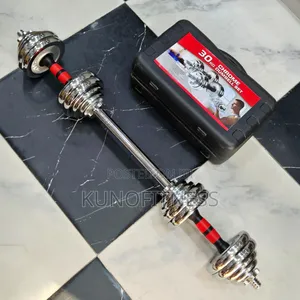 30kg Adjustable Dumbbell & Barbell Set