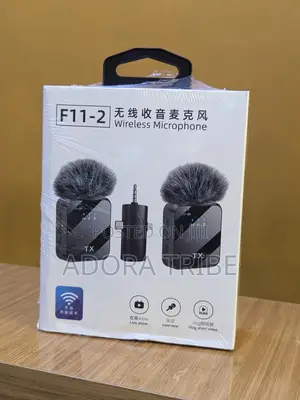 F11-2 Wireless Lavalier Microphone Set (2 Mics + 1 Receiver)