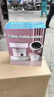 Mini Foldable Washing Machine - Pink/White - 1