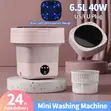 Mini Foldable Washing Machine - Pink/White - 2