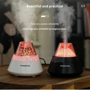 Volcano Aroma Humidifier Diffuser Mai Hasken LED