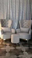 Home Interiors Black Leather Sofa Chairs - 4