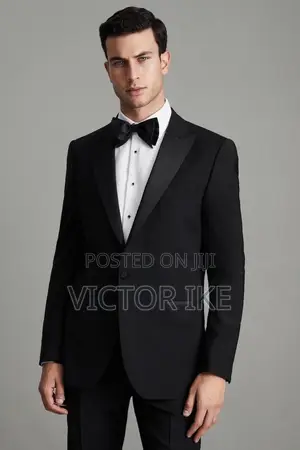 Elitman Babban Suit Mai Launi Baki