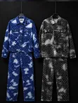 Premium Quality Denim Up and Down Set - 1