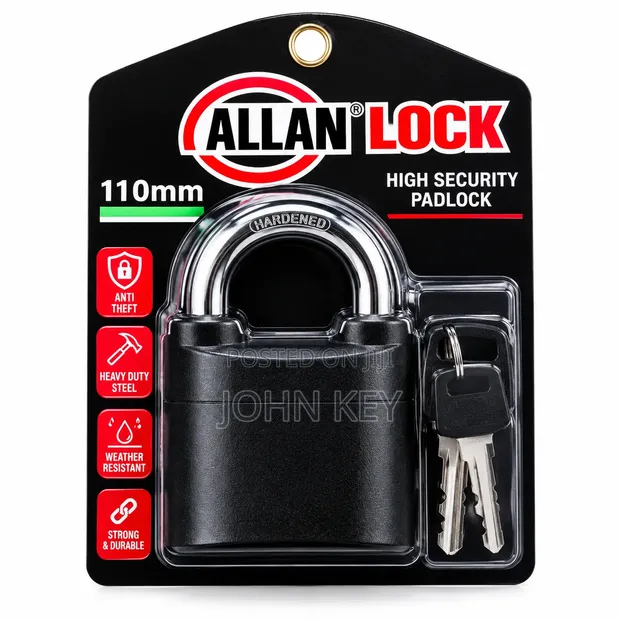 Alarm Padlock - Brand New Security Lock - 1