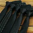 Men's Formal Ties - Black, Red, Blue - 1