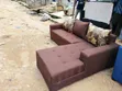Brown Six-Seater L-Shape Sofa - 2