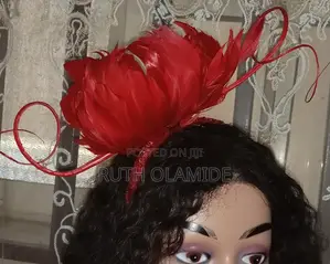 Exquisite Red Fascinator - Brand New