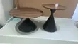 Wooden Top Metal Leg Center Table - 1