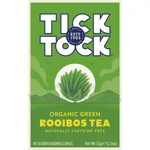TICK TOCK Organic Rooibos Green Tea Bags