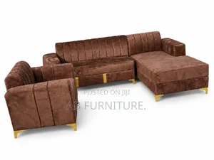 Sabon Gida Interiors L-Shape Sofa - Brown