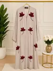 Egypt Abaya Classic Silk Abaya - Multi - 3