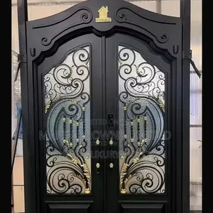 Marin Brown High Profile Glass Security Door