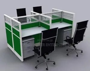 Boss Office Products 4-Mutum teburin aiki