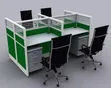 Boss Office Products 4-Mutum teburin aiki - 2