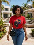 Ankara Afro Tee - Tsarin Da Ya Yanke - 3