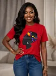 Ankara Afro Tee - Tsarin Da Ya Yanke - 4