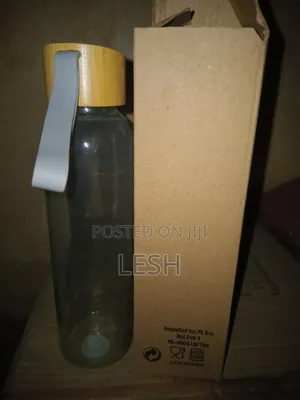 Bamboo Glass Bottle with Bamboo Lid - 500ml