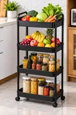 4-Tier Small Cart Storage Rack - 2