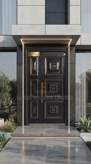 Marin Brown Italian Cast Security Door