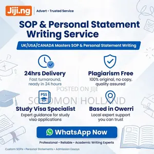 SOP & Personal Statement Writer - UK/USA/Canada Masters