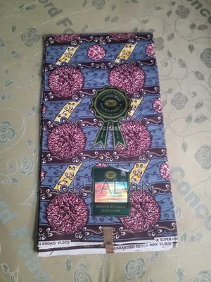 Vlisco Super Wax Fabric - 6 Yards