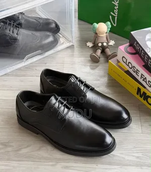 Men's Premium Black Clark Oxford Corporate Shoes
