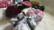 Bow Scrunchie - White Satin - 1