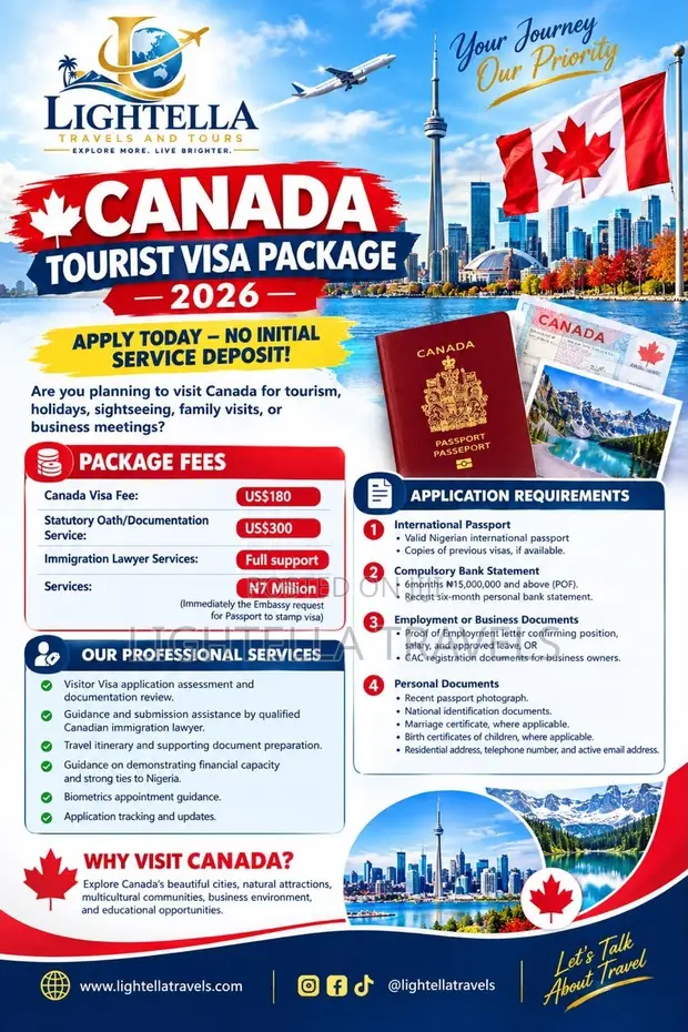 Canada Tourist Visa Package 2026 - 1