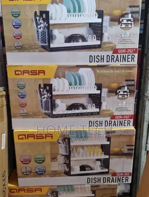 Qasa 2-Tier Rustless Plastic Dish Drainer (QDR-252+)